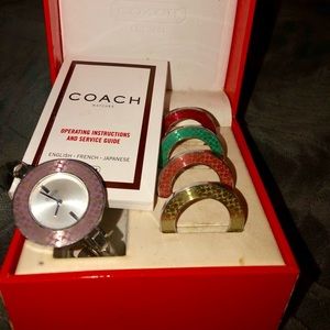 Vintage Coach interchangeable bezel watch